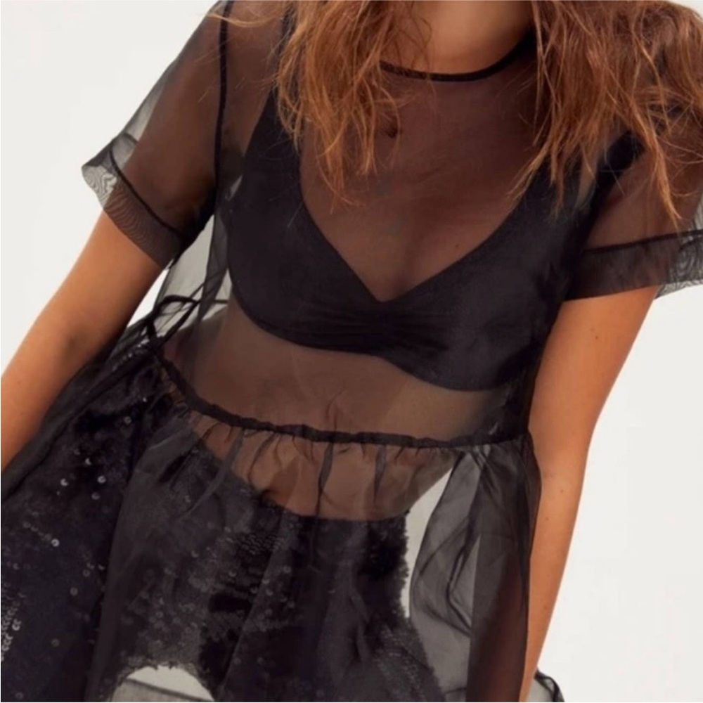 Free People Rhiannon Soft Bra Black Small
